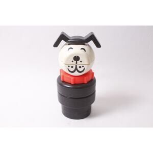 Vintage Fisher-Price Lucky Dog Stacking Activity Toy Puzzle ~ 260212-WH 976